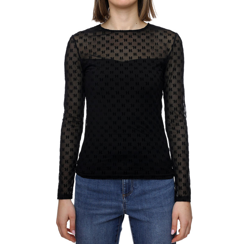 Ženska majica Karl Lagerfeld Kl Mesh Lslv top