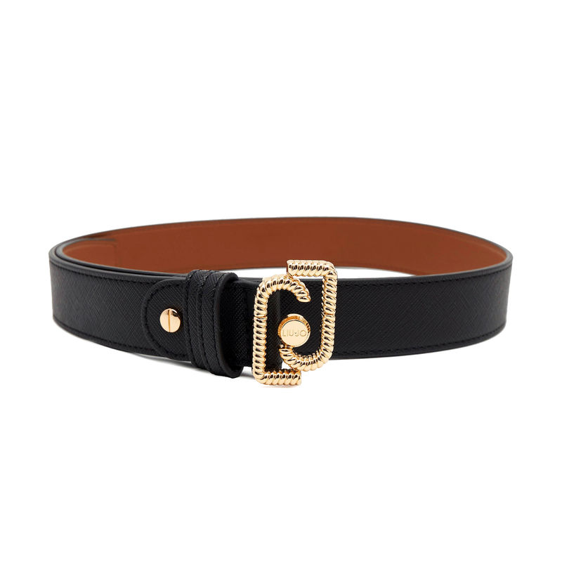 Ženski kaiš Liu Jo Caliwen Cintura Belt Reversible Nero/Cuoio