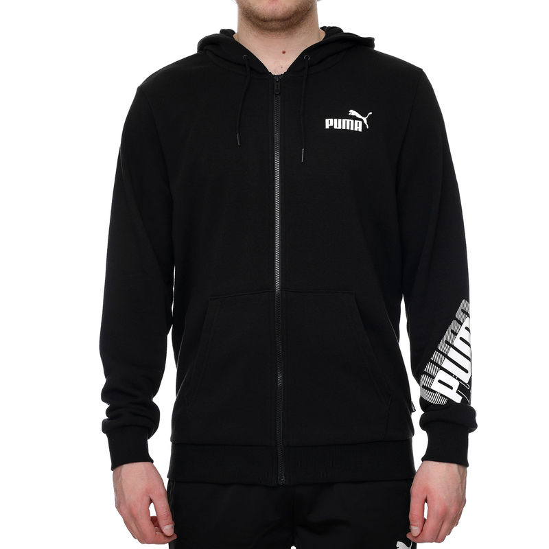 Muški duks Puma Power Logo Full-Zip Hoodie TR