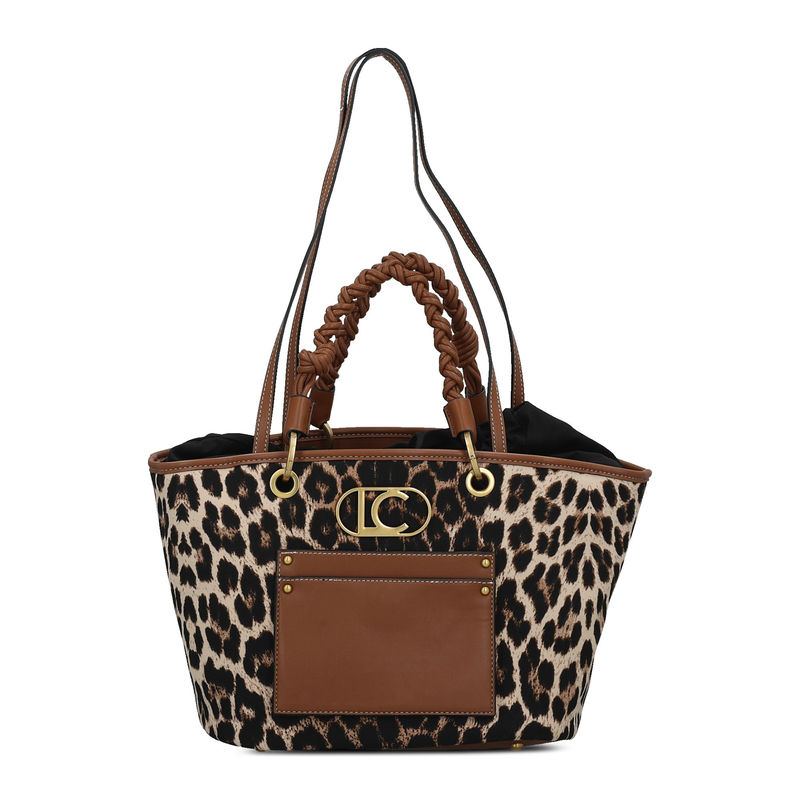 Ženska torba Lola Faux leather and leopard tote bag