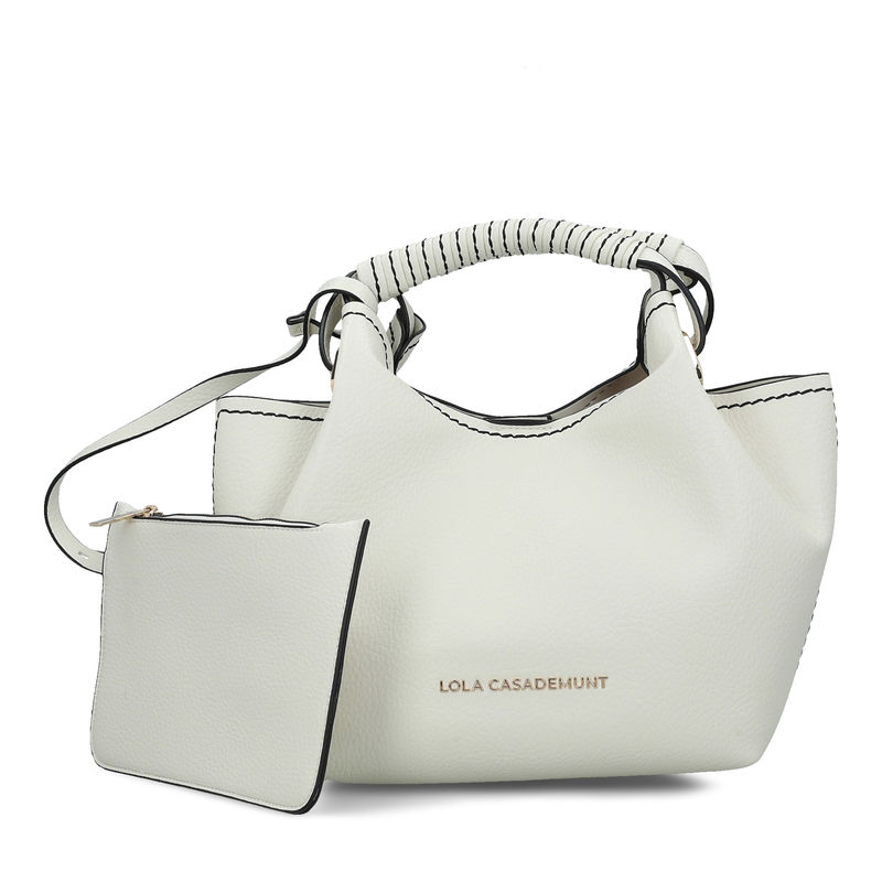 Ženska torba Lola Small crossbody bag with braided strap and metal details