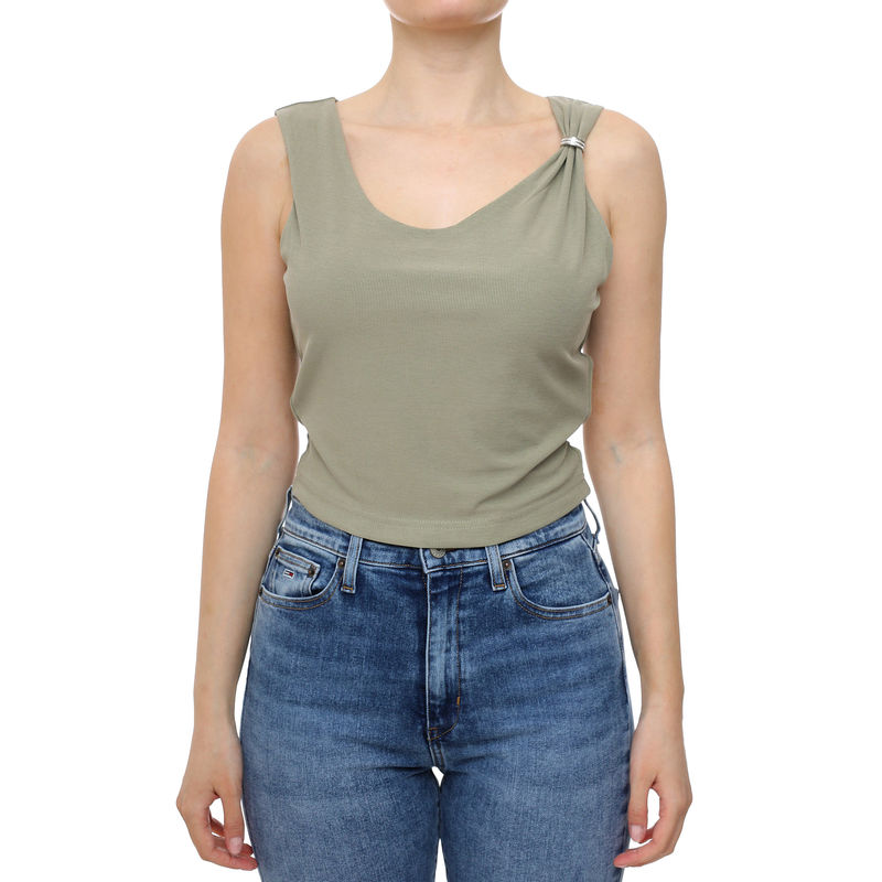 Ženski top Guess Aimee Ss Jewel Drap top