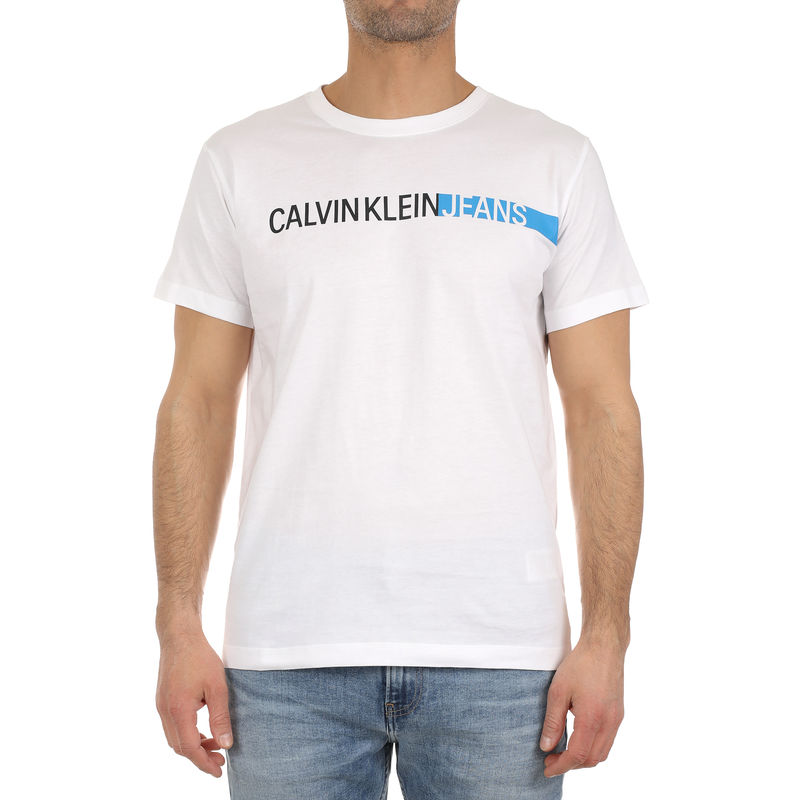 Muška majica Calvin Klein STRIPE INSTITUTIONAL LOGO TEE
