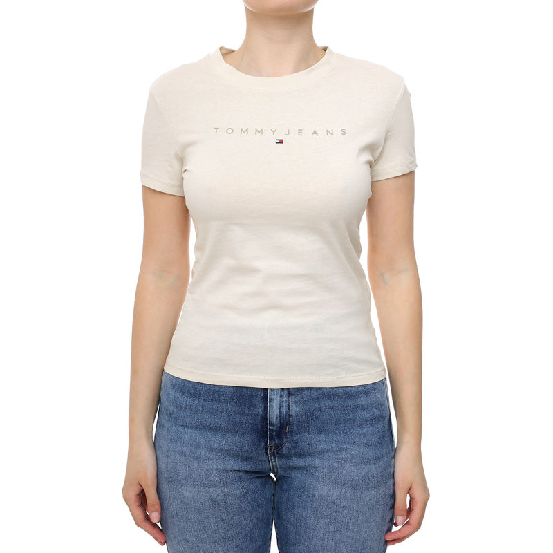 Ženska majica Tommy Hilfiger Slim Tonal Linear Tee Ext