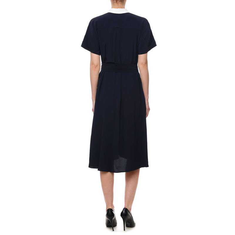 Ženska haljina Tommy Hilfiger CREPE COLORB MIDI SHIRT DRESS | Ringelkleider