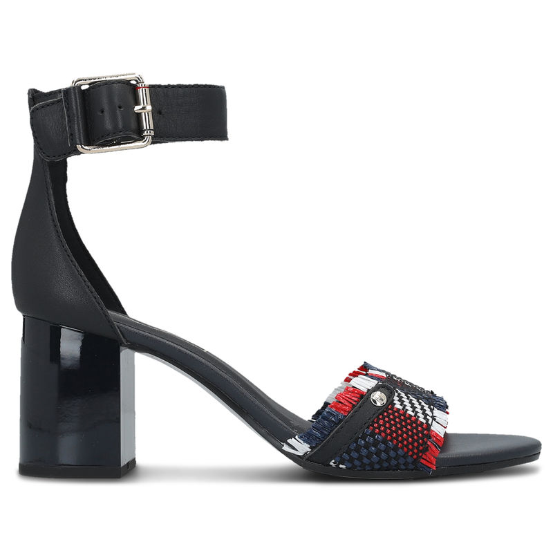 Ženske sandale Tommy Hilfiger TOMMY RAFFIA HEELED SANDAL