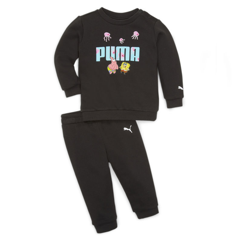 Dečiji set Puma x SPONGEBOB Minicat Crew Jogger TR