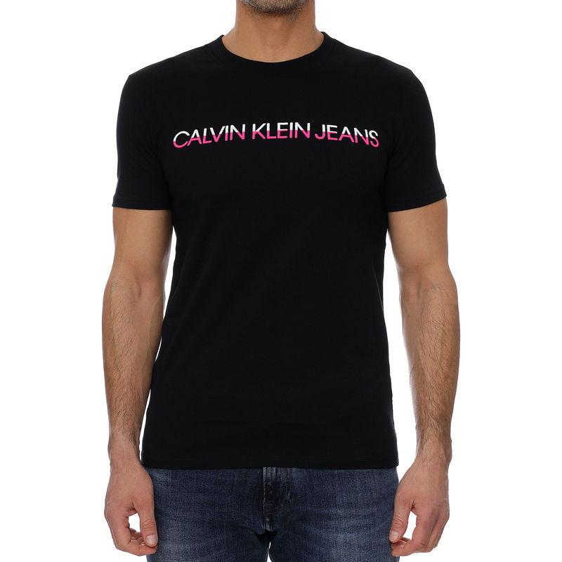 Muška majica Calvin Klein MIXED TECHNIQUE INSTIT LOGO TEE