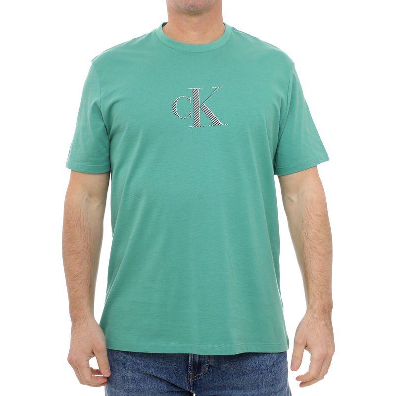 Muška majica Calvin Klein ss 30s distress monogram graphic