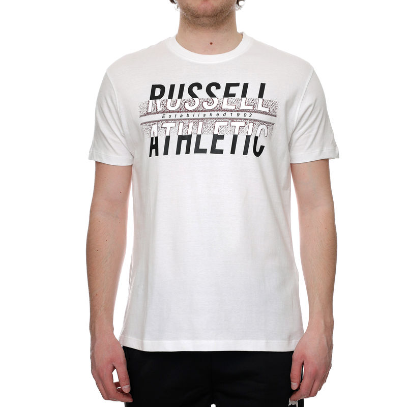 Muška majica Russell Athletic LARGE TRACKS CREWNECK TEE SHIRT