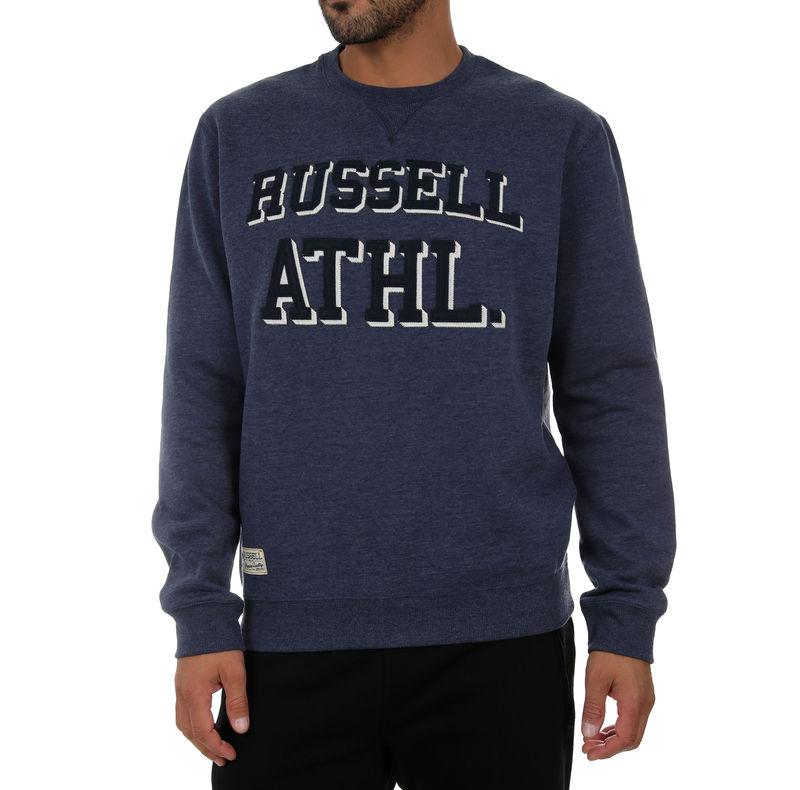 Muški duks Russell DOUBLE FELT APPLIQUE CREW