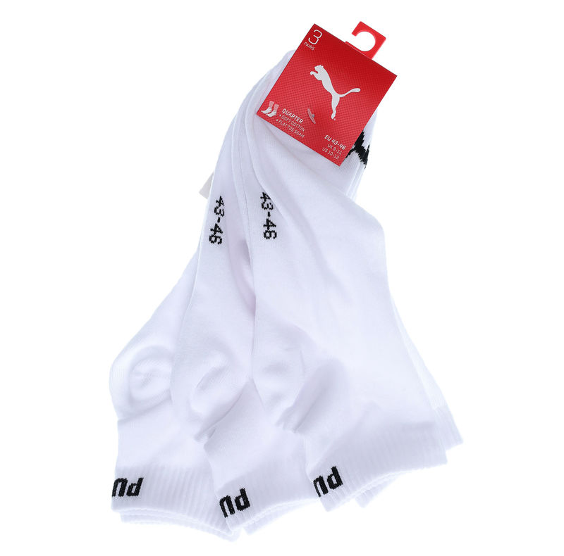 Unisex čarape Puma Unisex Quarter Plain 3P