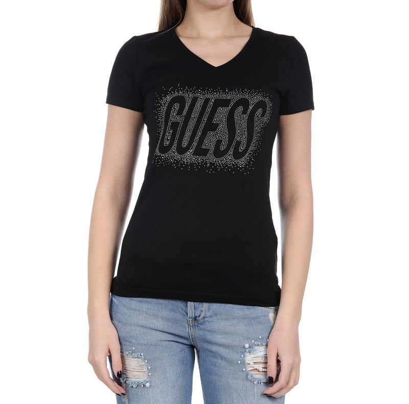 Ženska majica Guess SS VN STUDS LOGO TEE