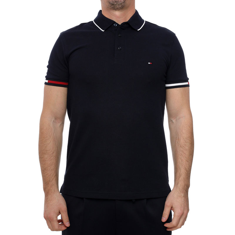 Muška polo majica Tommy Hilfiger Flag cuff slim fit polo