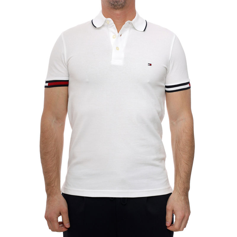 Muška polo majica Tommy Hilfiger Flag cuff slim fit polo
