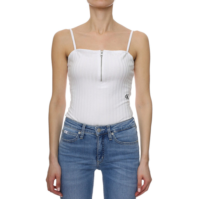 Ženska majica Calvin Klein Zipper Rib Strappy Body