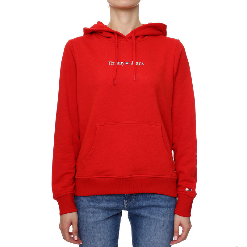 Ženski duks Tommy Hilfiger Reg Serif Linear Hoodie