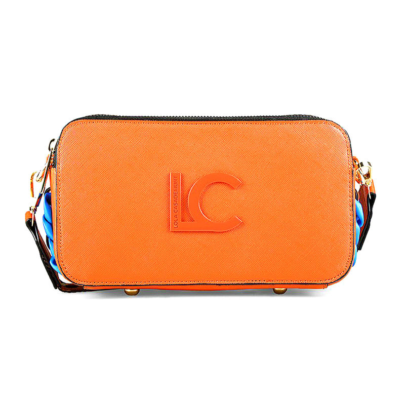 Ženska torba Lola Orange And Animal Print Crossbody Bag