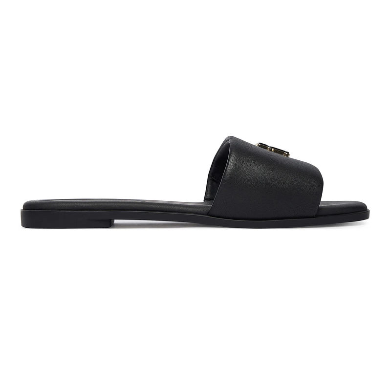 Ženske papuče Tommy Hilfiger th logo hardware leather mule