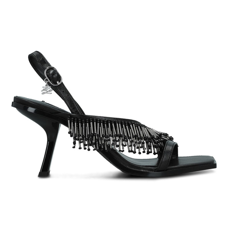 Ženske sandale Karl Lagerfeld Karmel fringe sling back