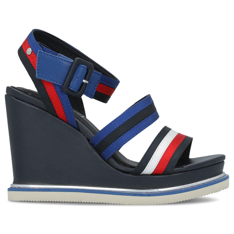 Ženske sandale Tommy Hilfiger SPORTY COLOR MIX WEDGE