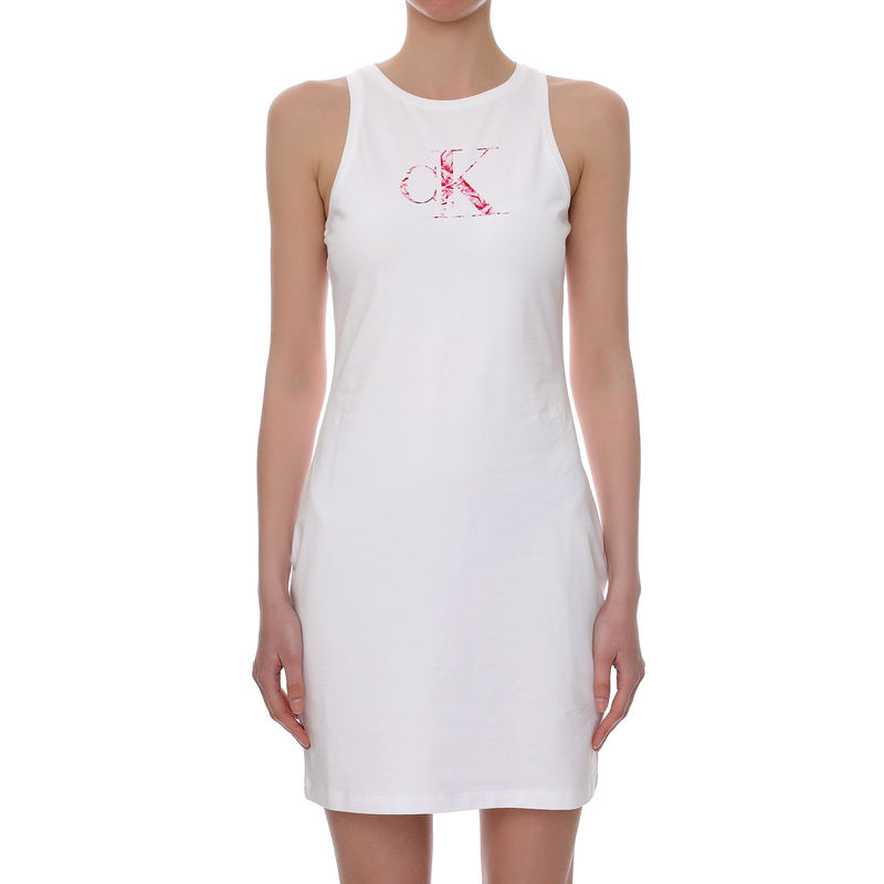 Ženska haljina Calvin Klein SATIN BONDED RACER BACK DRESS