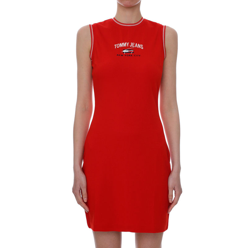 Ženska haljina Tommy Hilfiger TIMELESS SCRIPT DRESS