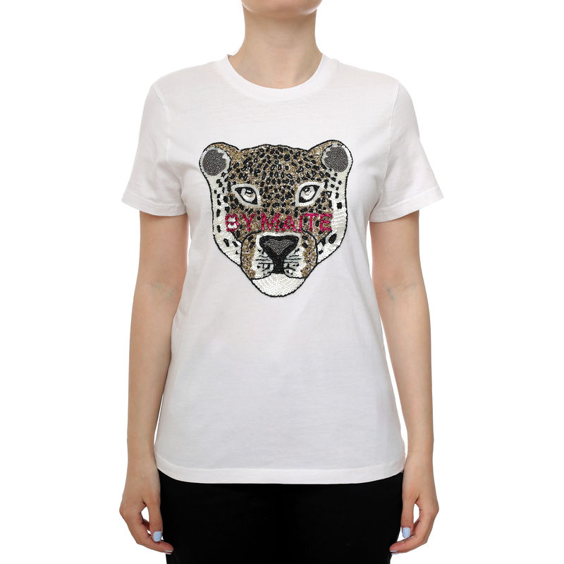 Ženska majica Lola T-shirt with rhinestone lion