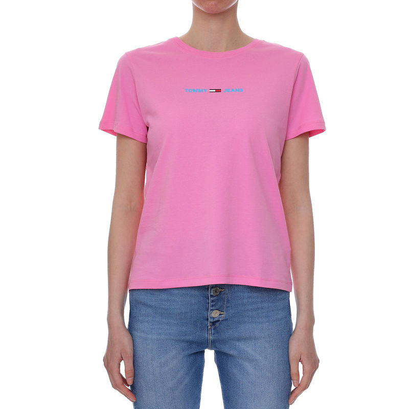 Ženska majica Tommy Hilfiger SLIM MULTI LINEAR LOGO