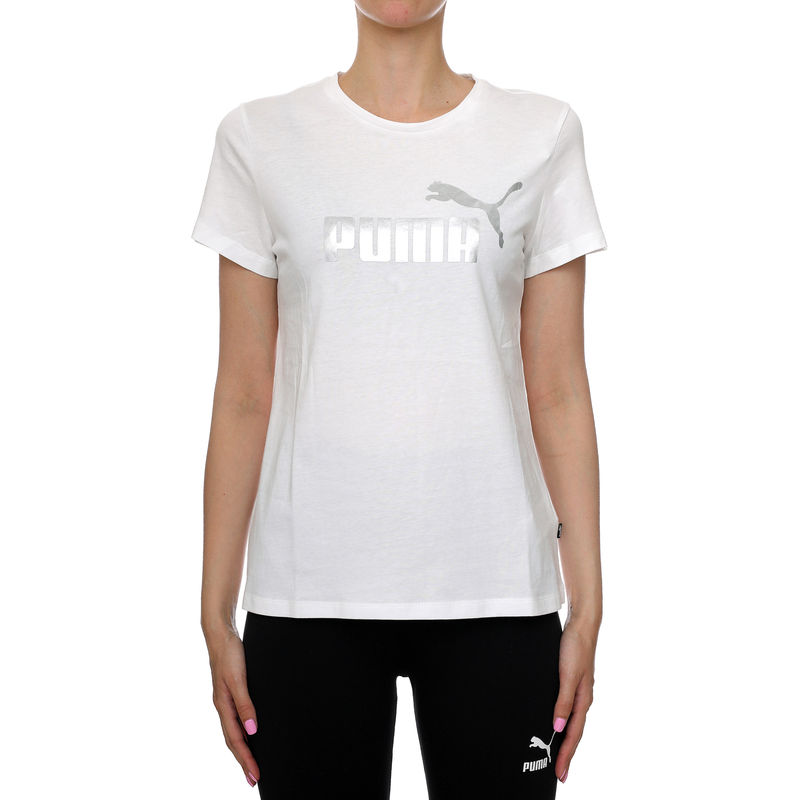 Ženska majica Puma Ess+ Metallic Logo Tee