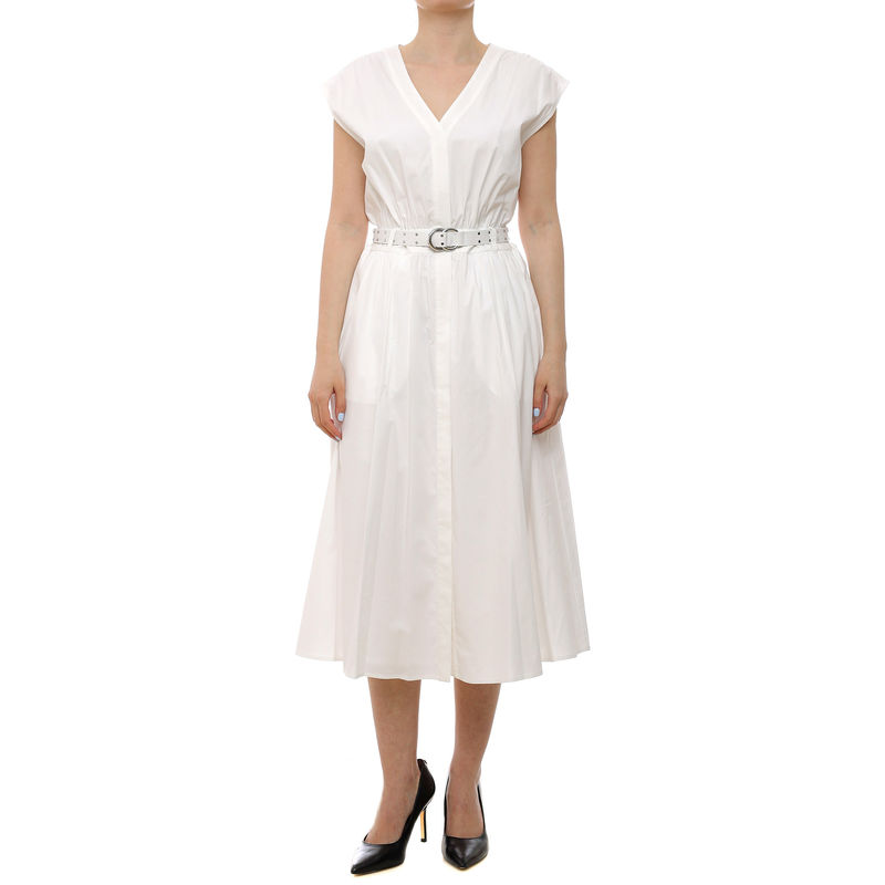 Ženska haljina Michael Kors Cotton poplin midi drs