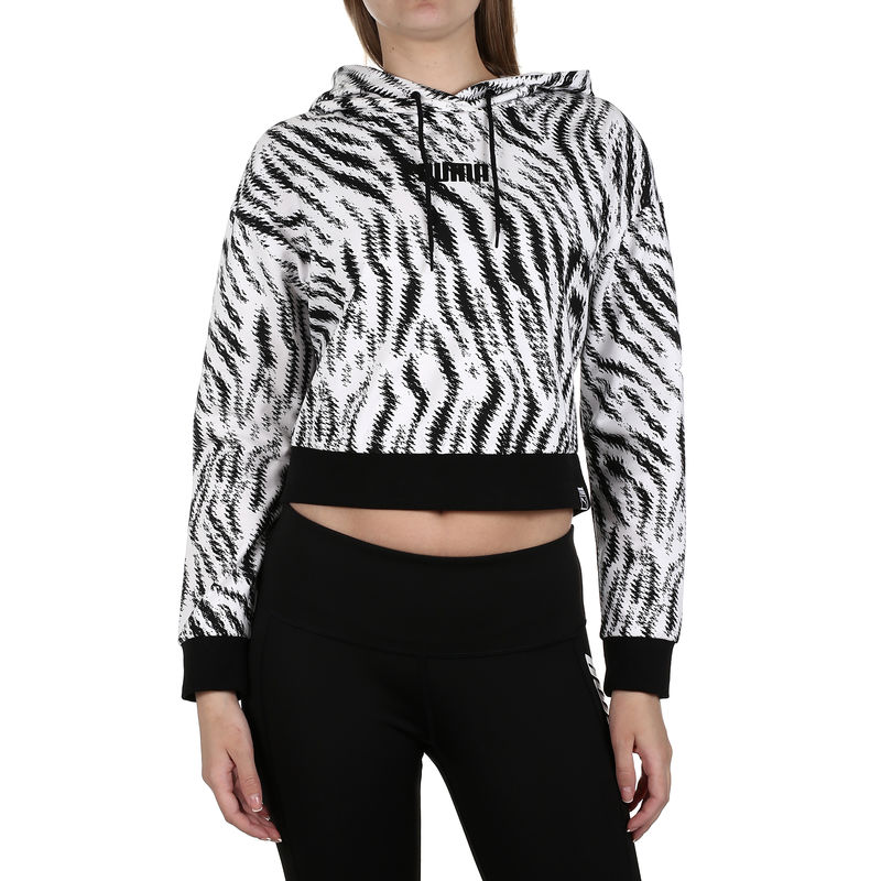 Ženski duks Puma Wild Pack Cropped AOP Hoodie