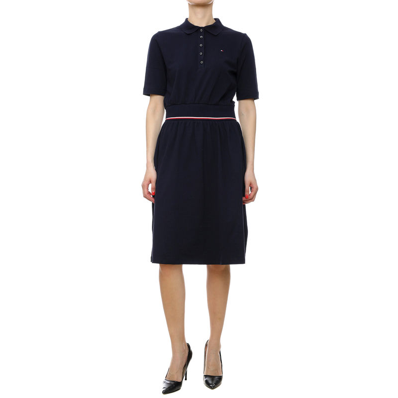 Ženska haljina Tommy Hilfiger Reg Rwb F&F Polo Dress Ss