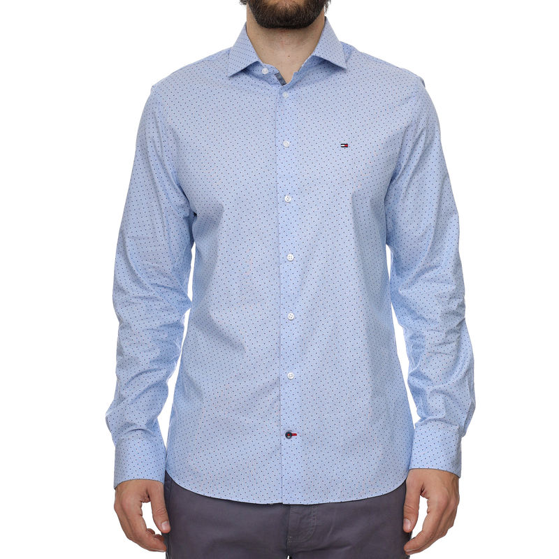 Muška košulja Tommy Hilfiger CL FIL A FIL PRINT SF SHIRT 0GY
