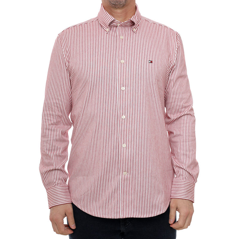 Muška košulja Tommy Hilfiger Performance stripe pique oxford
