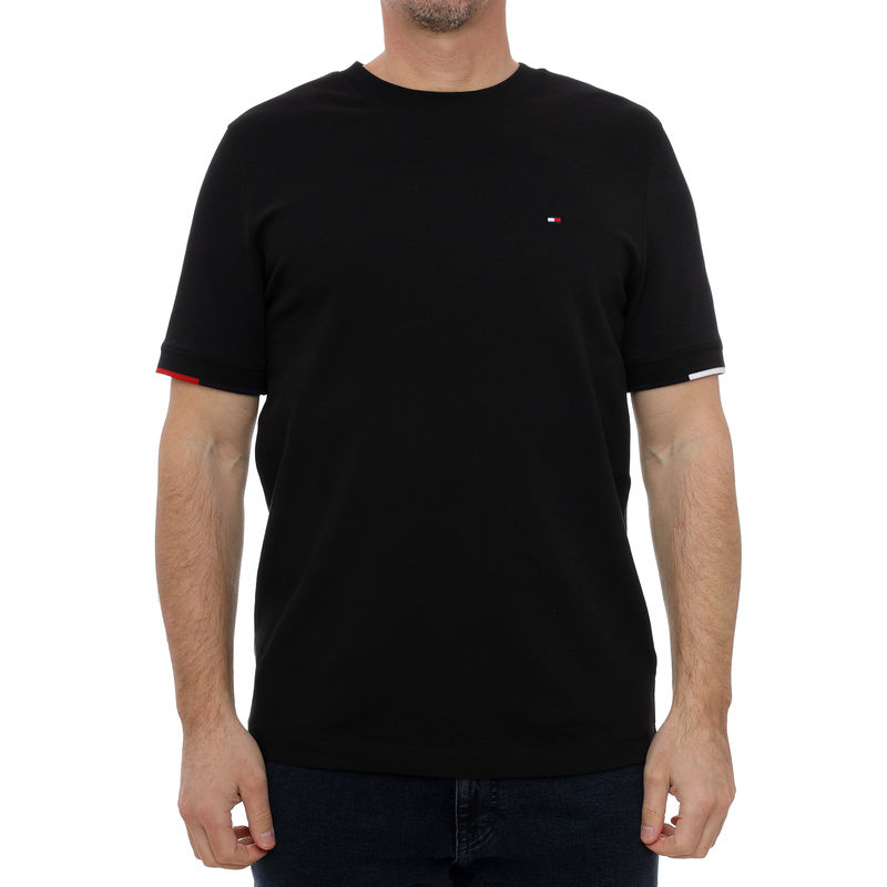 Muška majica Tommy Hilfiger Jd flag cuff tee