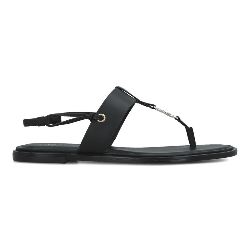 Ženske sandale Calvin Klein Round flat sndl thong lth hdw