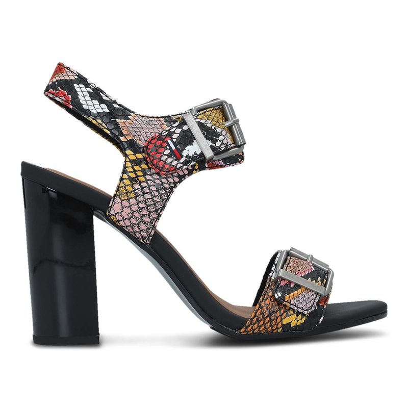 Ženske sandale Tommy Hilfiger SNAKE PRINT HEELED SANDAL
