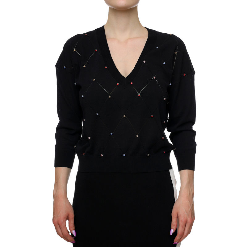 Ženski džemper Lola By Maite Sweater With Colourful Rhinestones