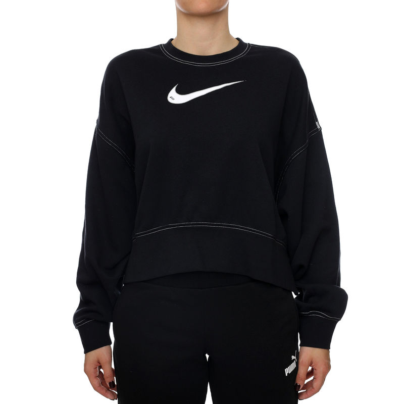 Ženski duks Nike WOMENS SPORTSWEAR SWOOSH FLC CREW MD CRP