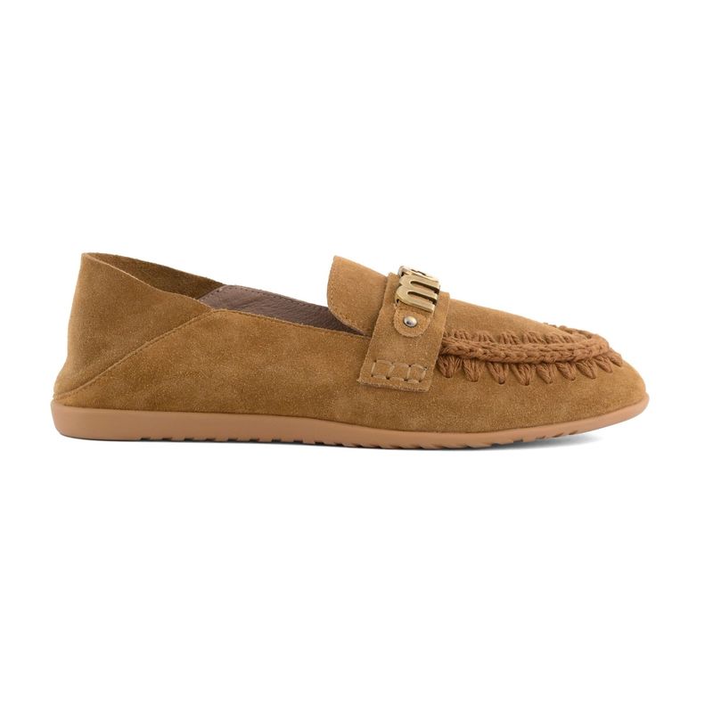 Ženske mokasine Mou Slip-on suede ballerina