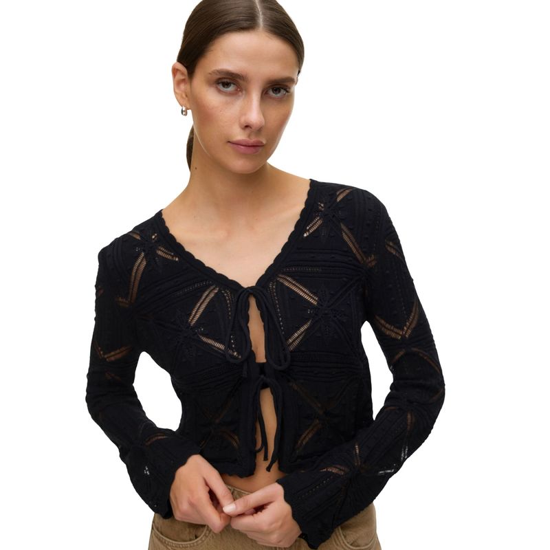 Ženski džemper Vero Moda Lola v-neck bow cardigan