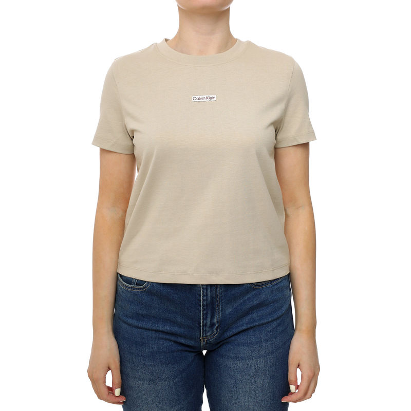 Ženska majica Calvin Klein Placed institutional baby tee
