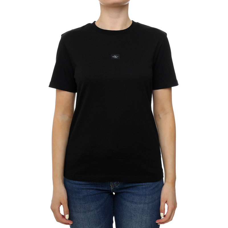 Ženska majica Calvin Klein Woven label regular tee