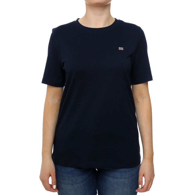 Ženska majica Tommy Hilfiger Reg contrast flag ss tee