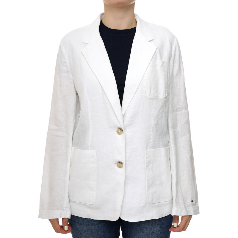 Ženski sako Tommy Hilfiger Ess linen regular sb blazer