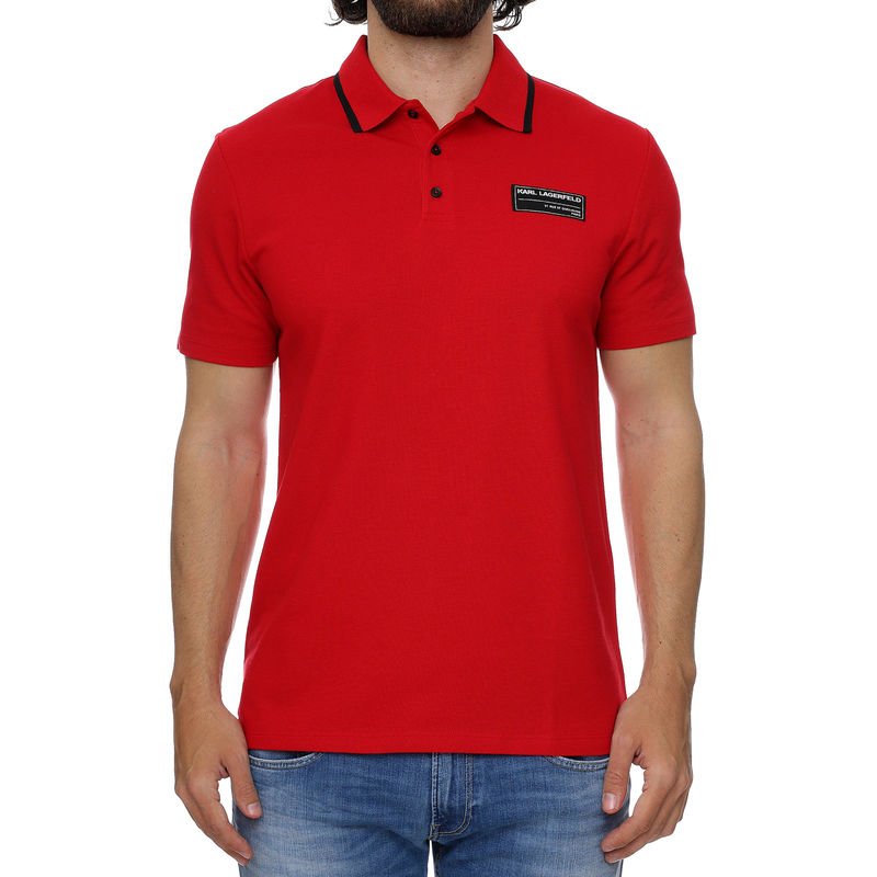 Muška majica Karl Lagerfeld Polo W/ Logo Patch