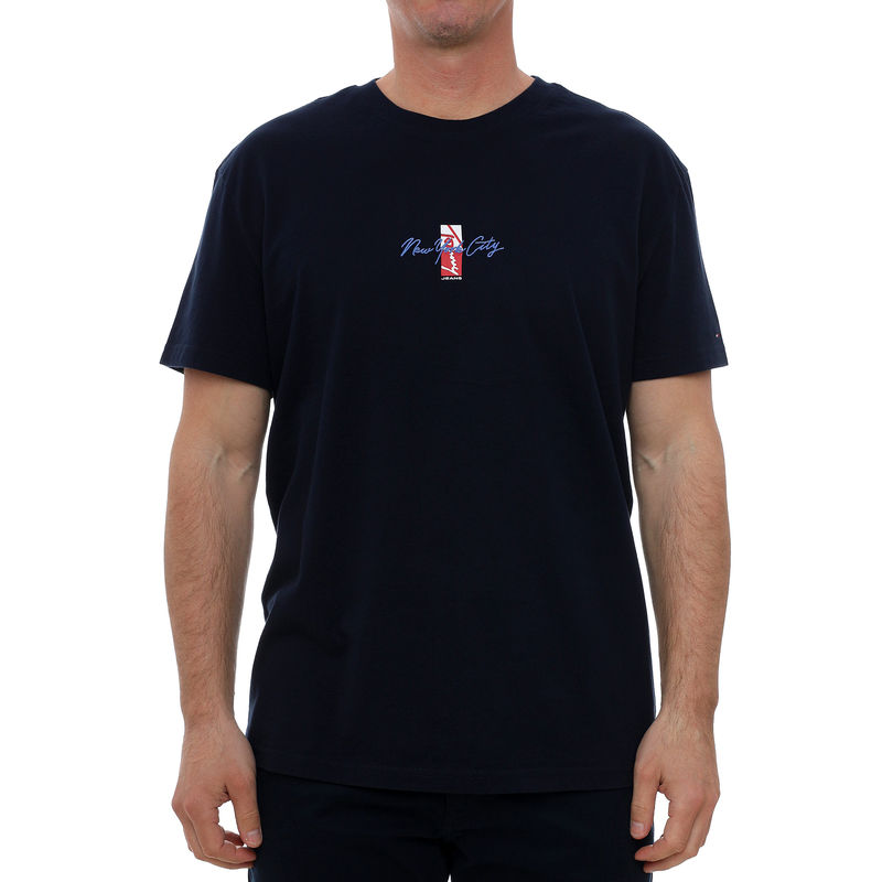 Muška majica Tommy Hilfiger Tjm reg sign block ss tee ext