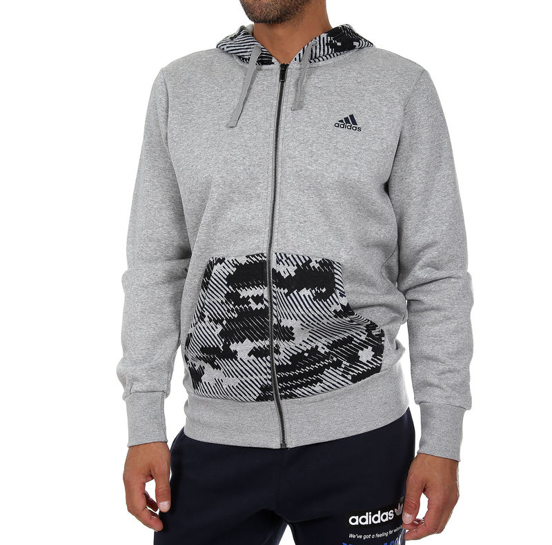 Muški duks Adidas ESS AOP FZ B