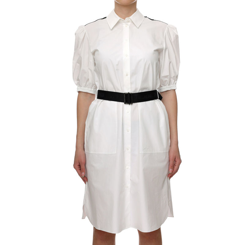 Ženska haljina Karl Lagerfeld POPLIN SHIRT DRESS